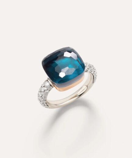 Nudo Ring Maxi Blue London Topaz Diamonds