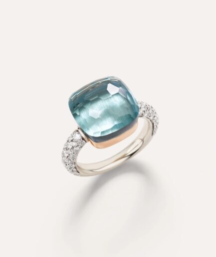Nudo Ring Maxi Blue Topaz Diamonds