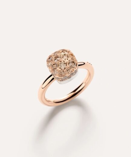 Nudo Ring Petit Brown Diamonds