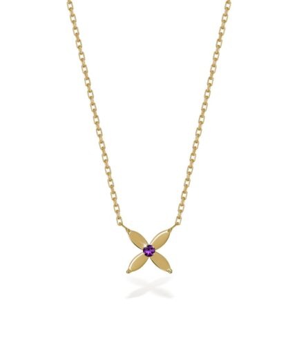 Kimm Necklace NL 1201 Amethyst