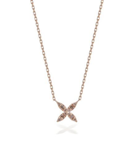 Kimm Necklace NL 1202 Brown Diamonds